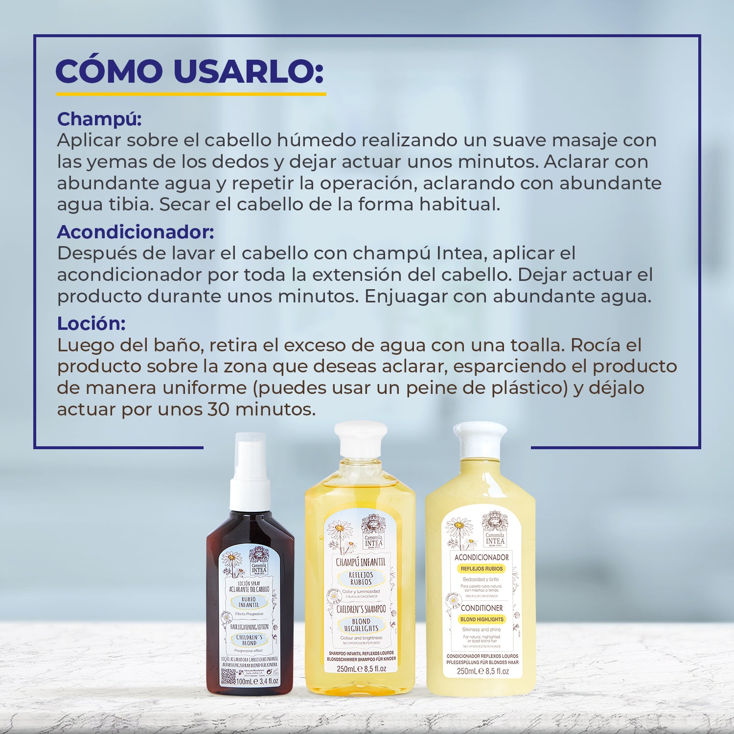 Kit Aclarante Rubio Infantil